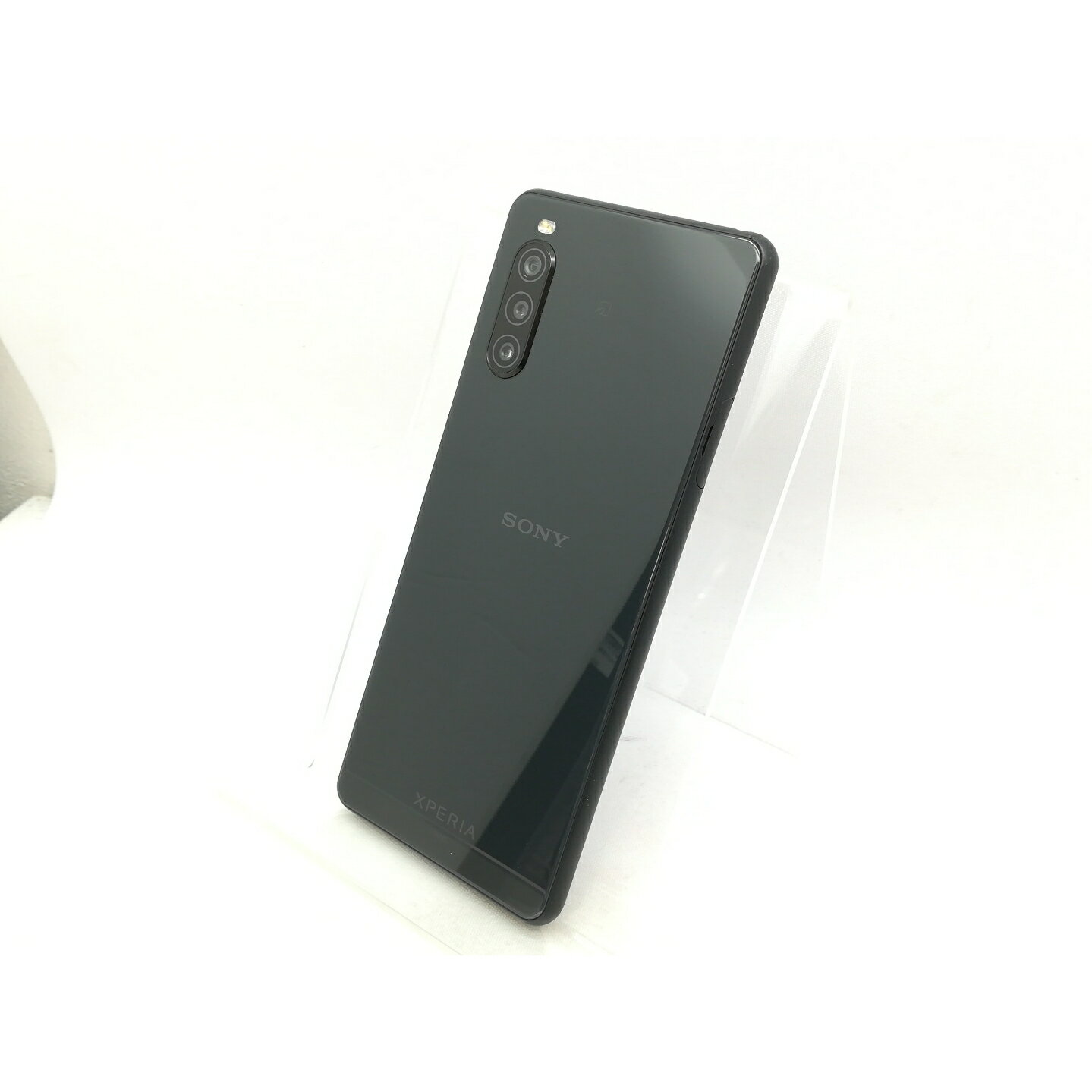 【中古】SONY au 【SIMロック解除済み】 Xperia 10 II ブラック 4GB 64GB SOV43【新橋】保証期間1ヶ月【ランクB】