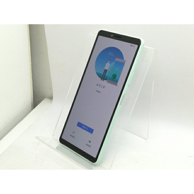 【中古】SONY au 【SIMロック解除済み】 Xperia 10 II ミント 4GB 64GB SOV43【新橋】保証期間1ヶ月【ランクB】