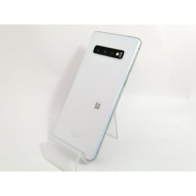 【中古】SAMSUNG docomo 【SIMロック解除済み】 Galaxy S10 SC-03L Prism White【新宿】保証期間1ヶ月【ランクA】