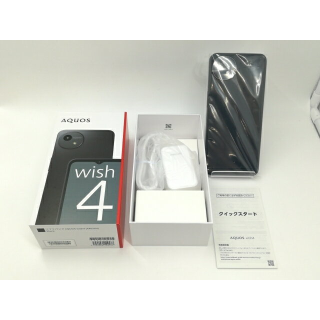 【未使用】SHARP SoftBank 【SIMフリー】 AQUOS Wish4 ブラック 4GB 64GB A403SH (法人向けモデル)【新宿】保証期間3ヶ月