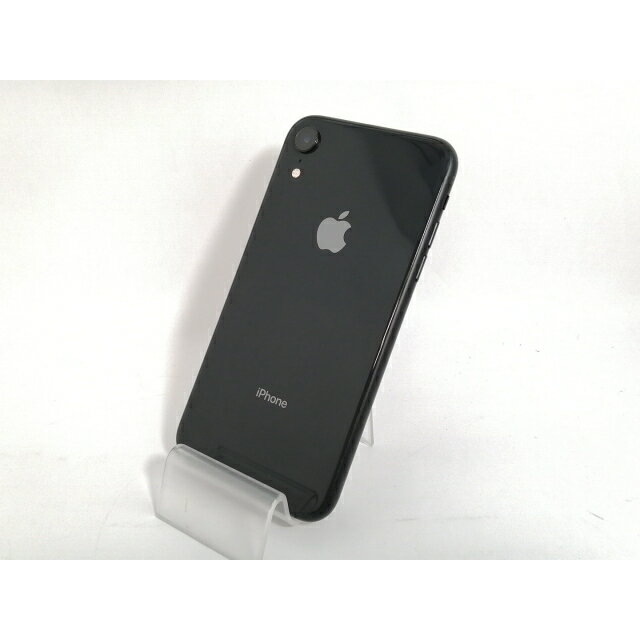 【中古】Apple au 【SIMロック解除済み】 iPhone XR 128GB ブラック MT0G2J/A【新宿】保証期間1ヶ月【ランクA】