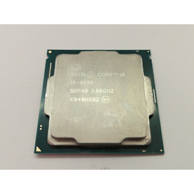 【中古】Intel Core i5-9500 (3GHz/TB:4.4GHz/SRF4B/U0) bulk LGA1151/6C/6T/L3 9M/UHD630/TDP65W【新宿】保証期間1週間