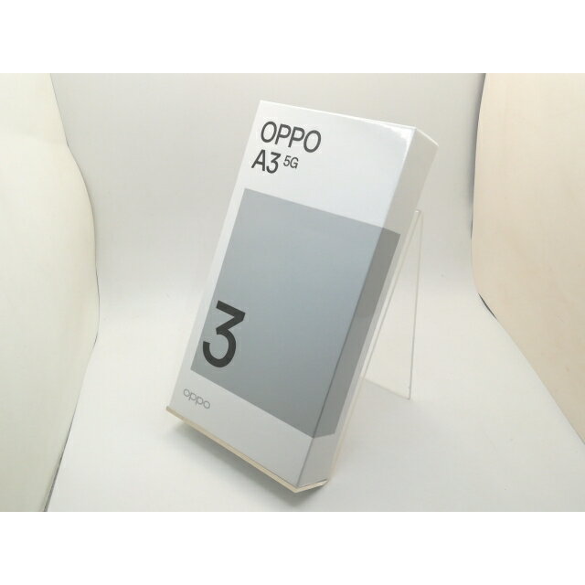 【未使用】Oppo 楽天モバイル 【SIMフリー】 OPPO A3 5G 4GB 128GB パープル CPH2639【三宮駅前】保証期間3ヶ月