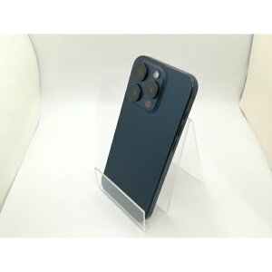 【中古】Apple 国内版 【SIMフリー】 iPhone 15 Pro 128GB ブルーチタニウム MTUA3J/A【三宮駅前】保証期間1ヶ月【ランクA】