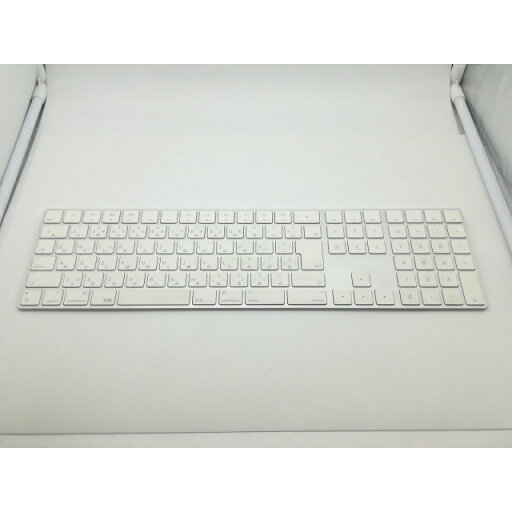 【中古】Apple Magic Keyboard(2017/テンキー付き/A1843) - 日本語(JIS) シルバー MQ052J/A【神戸】保証期間1週間 【中古】Apple Magic Keyboard(2017/テンキー付き/A1843) - 日本語(JIS) シルバー MQ052J/A【神戸】保証期間1週間