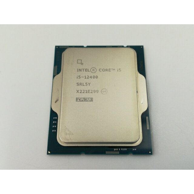 【中古】Intel Core i5-12400(2.5GHz) Bulk LGA1700/6C(P:6C/E:0C)/12T/L3 18M/UHD730/PBP65W【神戸】保証期間1週間