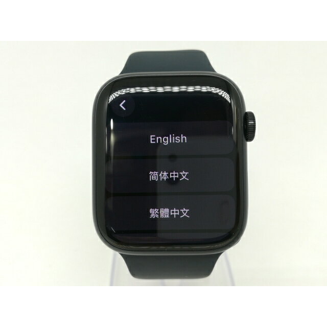 【中古】Apple Apple Watch Series8 45mm GPS ミッドナイトアルミニウムケース/ミッドナイトスポーツバンド MNP13J/A【日本橋3】保証期間1ヶ月【ランクB】