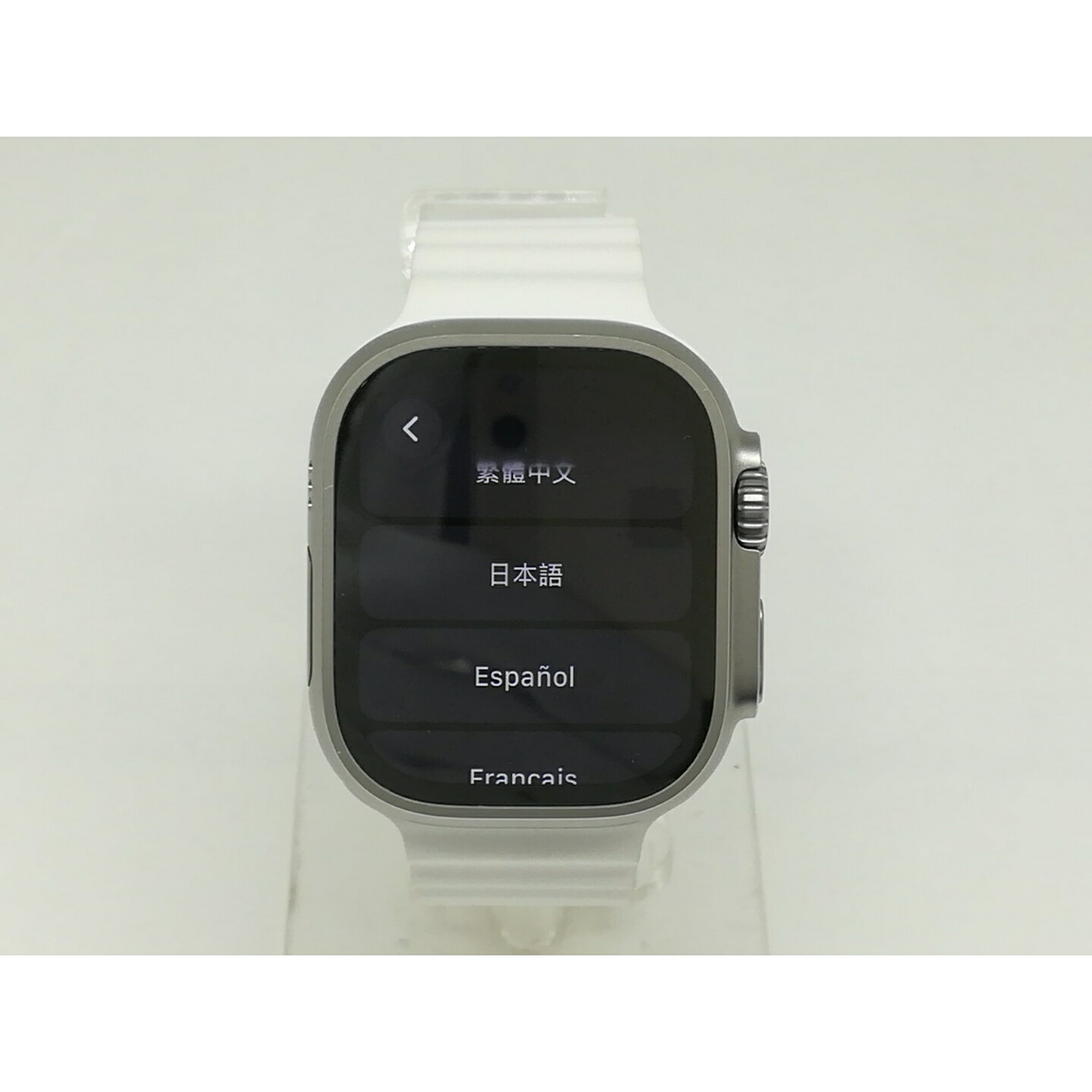 【中古】Apple Apple Watch Ultra 49mm Cellular チタニウムケース/ホワイトオーシャンバンド MNHF3J/A【日本橋3】保証期間1ヶ月【ランクB】