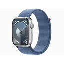 【未使用】Apple Apple Watch Series9 45mm GPS シルバーアルミニウムケース/ウインターブルースポーツループ MR9F3J/A【日本橋3】保証期間3ヶ月