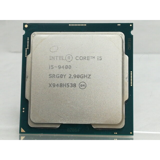 【中古】Intel Core i5-9400 (2.9GHz/TB:4.1GHz/SRG0Y/R0) bulk LGA1151/6C/6T/L3 9M/UHD630/TDP65W【日本橋3】保証期間1週間