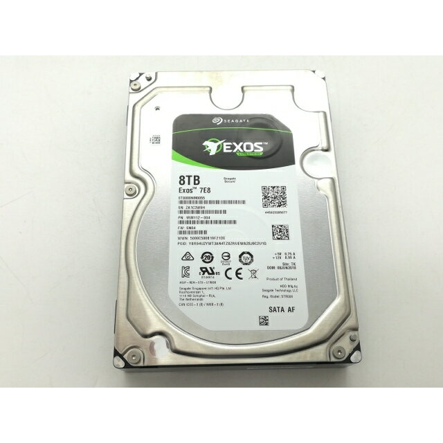【中古】Seagate ST8000NM0055 8TB/7200rpm/256MB/6Gbps【日本橋3】保証期間1週間