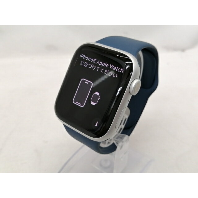 【中古】Apple Apple Watch Series9 45mm GPS シルバーアルミニウムケース/ストームブルースポーツバンド(S/M) MR9D3J/A【戸塚】保証期間1ヶ月【ランクA】