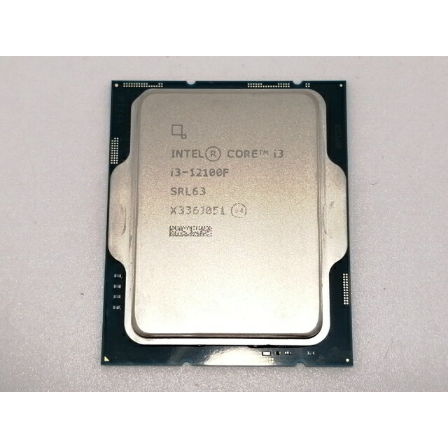 【中古】Intel Core i3-12100F(3.3GHz) Box LGA1700/4C(P:4C/E:0C)/8T/L3 12M/PBP58W【戸塚】保証期間1週間