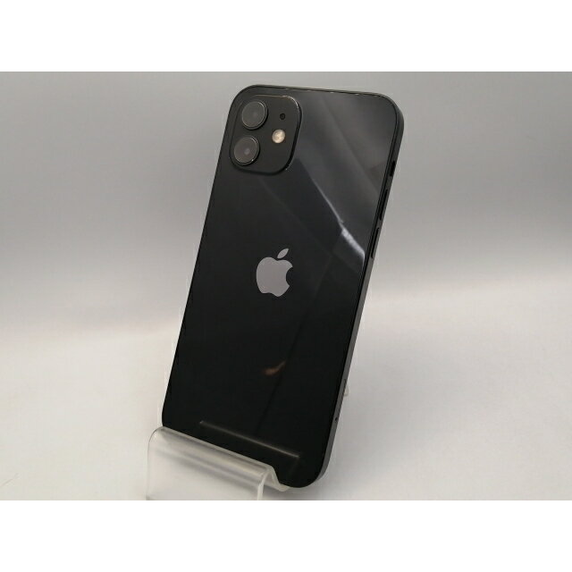 【中古】Apple SoftBank 【SIMロック解除済み】 iPhone 12 64GB ブラック MGHN3J/A【秋葉本店】保証期間1ヶ月【ランクB】