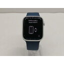 【中古】Apple Apple Watch Series9 45mm GPS シルバーアルミニウムケース/ストームブルースポーツバンド(M/L) MR9E3J/...