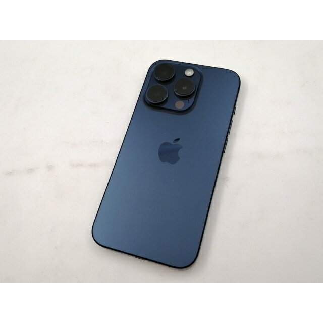 【中古】Apple 国内版 【SIMフリー】 iPhone 15 Pro 256GB ブルーチタニウム MTUG3J/A【大須2】保証期間1ヶ月【ランクA】