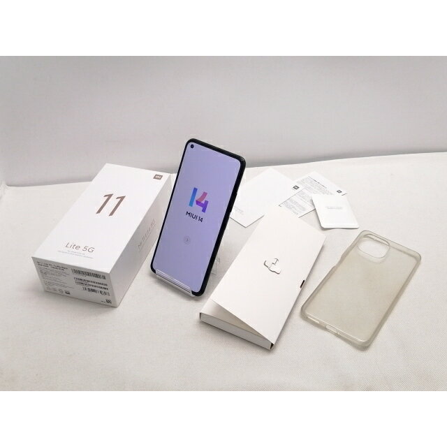 【中古】Xiaomi 国内版 【SIMフリー】 Mi 11 Lite 5G トリュフブラック 6GB 128GB M2101K9R【仙台駅東口】保証期間1ヶ月【ランクB】