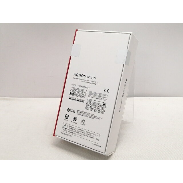【未使用】SHARP 国内版 【SIMフリー】 AQUOS sense9 ブラック 6GB 128GB SH-M29【仙台駅東口】保証期間3ヶ月
