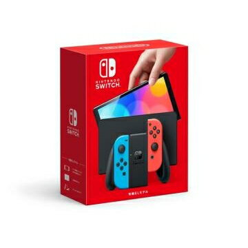 【未使用】Nintendo Switch 本体 (有機ELモデル) HEG-S-KABAA ネオンブルー・ネオンレッド 【2021年10月】【大須】保証期間3ヶ月