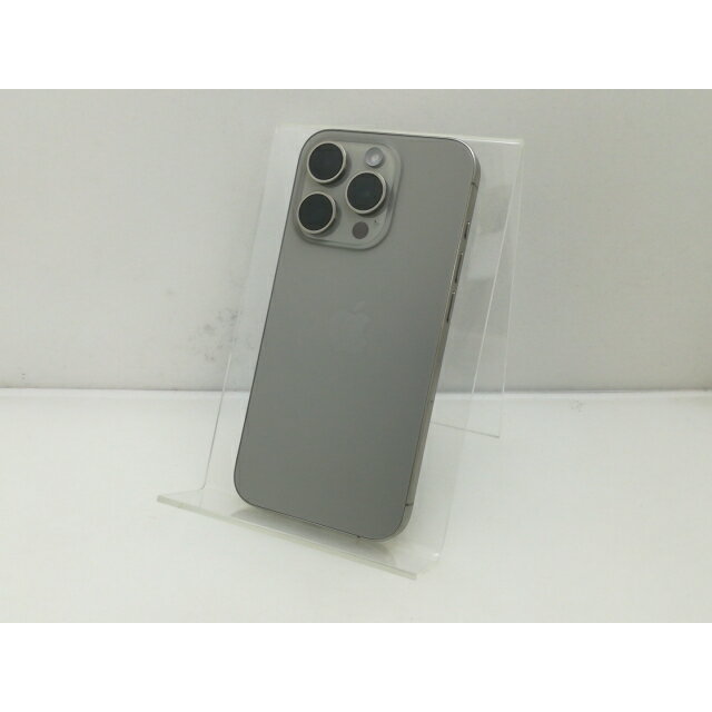 【中古】Apple 国内版 【SIMフリー】 iPhone 15 Pro 128GB ナチュラルチタニウム MTU93J/A【大須】保証期間1ヶ月【ランクA】