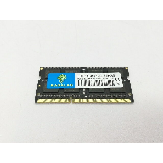 【中古】204PIN 8GB DDR3L-1600 SODIMM(低電圧対応) 【ノートPC用】【秋葉3号】保証期間1週間