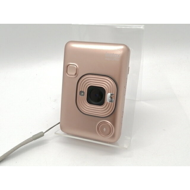 【中古】FujiFilm instax mini LiPlay チェキ [ブラッシュゴールド]【秋葉2号】保証期間1週間【ランクB】