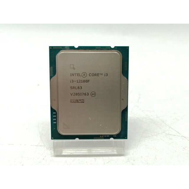 【中古】Intel Core i3-12100F(3.3GHz) Box LGA1700/4C(P:4C/E:0C)/8T/L3 12M/PBP58W【秋葉2号】保証期間1週間