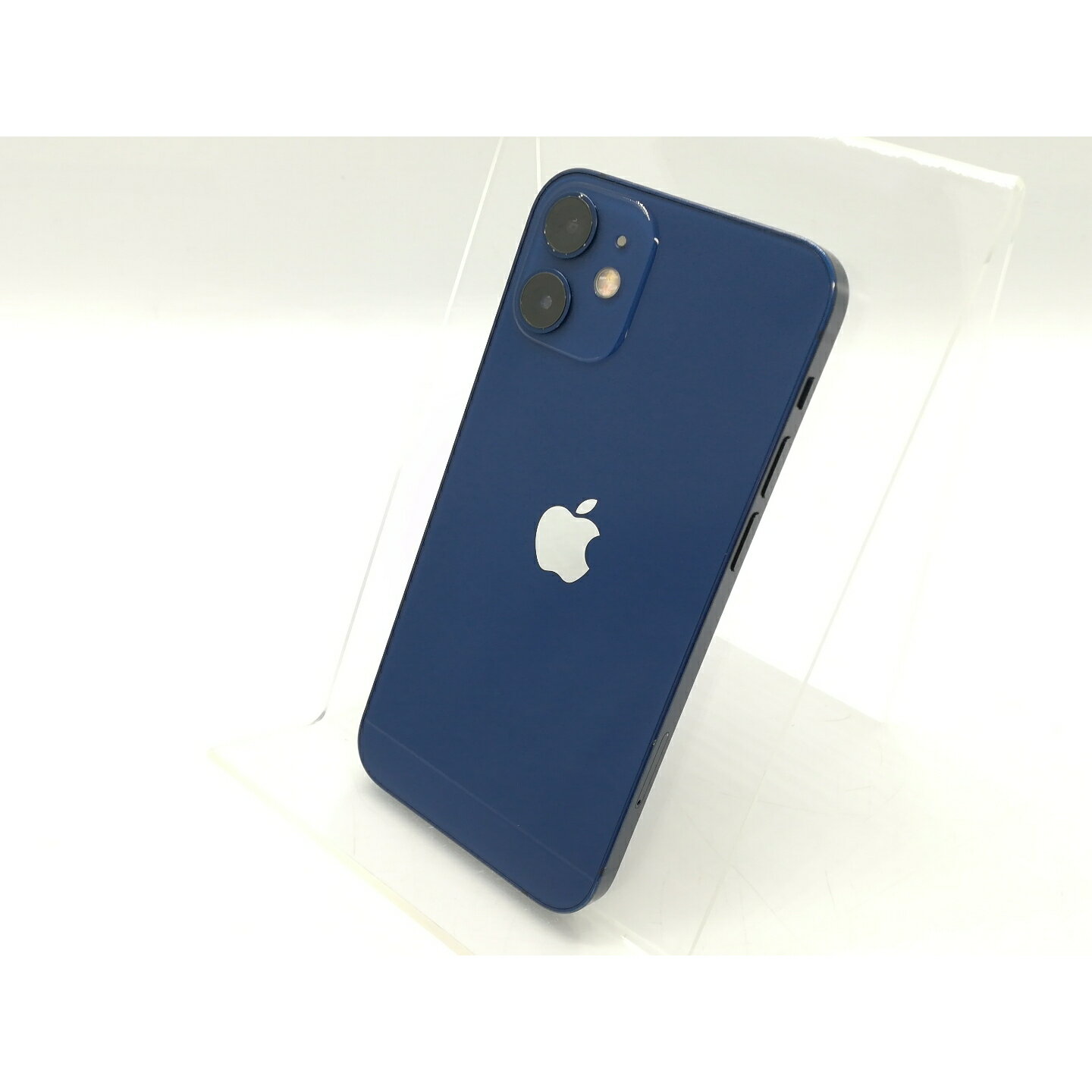 【中古】Apple au 【SIMロック解除済み】 iPhone 12 mini 64GB ブルー MGAP3J/A【秋葉4号】保証期間1ヶ月【ランクC】
