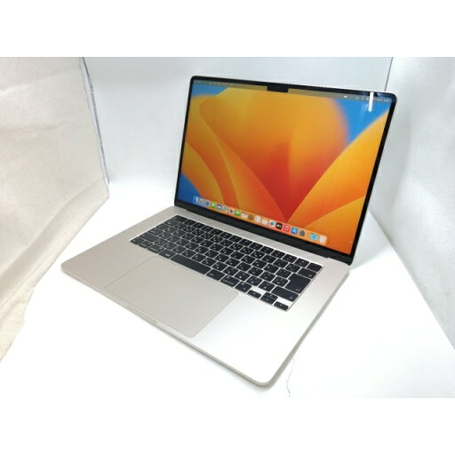 【中古】Apple MacBook Air 15インチ M2(CPU:8C/GPU:10C) 8GB/256GB スターライト MQKU3J/A (M2,2023)【秋葉4号】保証期間1ヶ月【ランクA】 【中古】Apple MacBook Air 15インチ M2(CPU:8C/GPU:10C) 8GB/256GB スターライト MQKU3J/A (M2,2023)【秋葉4号】保証期間1ヶ月【ランクA】