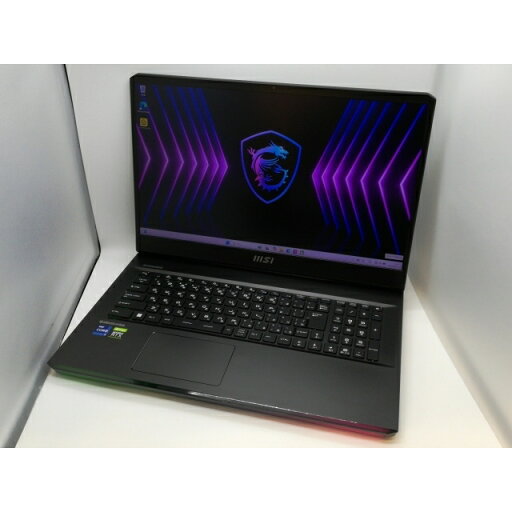 【中古】MSI Raider GE77 HX GE77HX-12UHS-095JP チタニウムダークグレー【i9-12900HX 32G 1T(SSD) RTX3080Ti 2.5GbE WiFi 17LCD(2560x1440/240Hz) Win11H】【京都】保証期間1ヶ月【ランクB】 【中古】MSI Raider GE77 HX GE77HX-12UHS-095JP チタニウムダークグレー【i9-12900HX 32G 1T(SSD) RTX3080Ti 2.5GbE WiFi 17LCD(2560x1440/240Hz) Win11H】【京都】保証期間1ヶ月【ランクB】