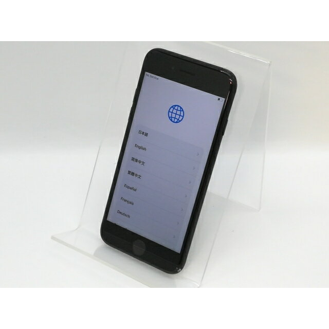 【中古】Apple SoftBank 【SIMロック解除済み】 iPhone 7 128GB ジェットブラック MNCP2J/A【京都】保証期間1ヶ月【ランクC】