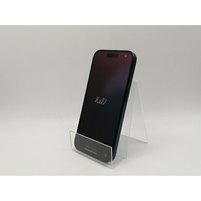 【中古】Apple au 【SIMフリー】 iPhone 15 Pro 128GB ブルーチタニウム MTUA3J/A【博多】保証期間1ヶ月【ランクB】