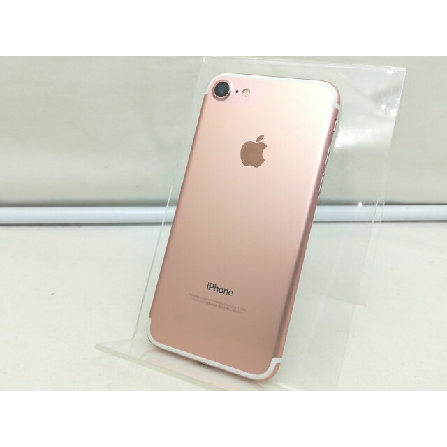 【中古】Apple docomo 【SIMロック解除済み】 iPhone 7 32GB ローズゴールド MNCJ2J/A【川崎】保証期間1ヶ月【ランクC】
