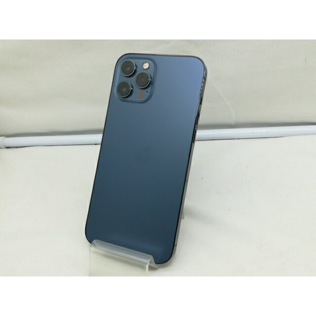 【中古】Apple au 【SIMロック解除済み】 iPhone 12 Pro Max 256GB パシフィックブルー MGD23J/A【川崎】保証期間1ヶ月【ランクC】