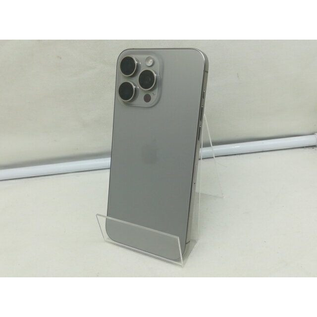 【中古】Apple 国内版 【SIMフリー】 iPhone 15 Pro Max 512GB ナチュラルチタニウム MU6W3J/A【川崎】保証期間1ヶ月【ランクB】