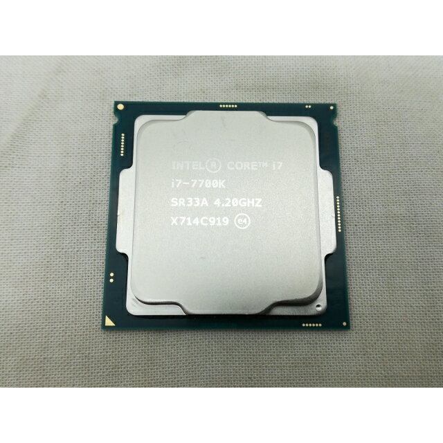 【中古】Intel Core i7-7700K (4.2GHz/TB:4.5GHz) bulk LGA1151/4C/8T/L3 8M/HD630/TDP91W【川崎】保証期間1週間