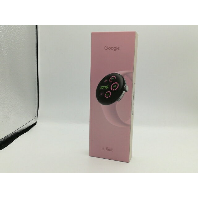 【未使用】Google Pixel Watch3 Wi-Fiモデル 41mm Polished Silver アルミケース/Rose Quartz アクティブ バンド【秋葉5号】保証期間3ヶ月