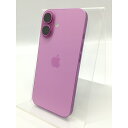 【中古】Apple 国内版 【SIMフリー】 iPhone 16 512GB ピンク MYE43J/A【秋葉5号】保証期間1ヶ月【ランクA】