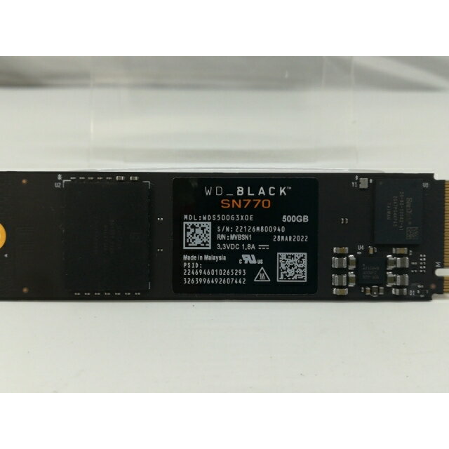 ѤŷԾŹ㤨֡šW.D. WD_Black SN770 NVMe WDS500G3X0E 500GB/M.2 2280(PCIe4.0ڻڡݾڴ1֡פβǤʤ6,980ߤˤʤޤ