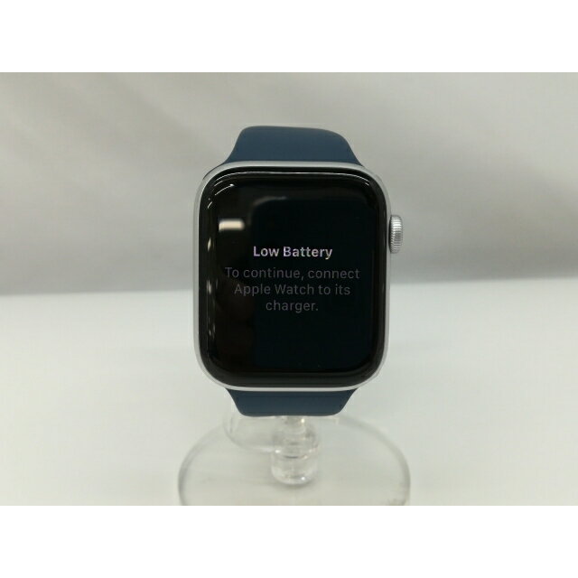 【中古】Apple Apple Watch SE2 44mm GPS シルバーアルミニウムケース/ストームブルースポーツバンド(S/M) MREC3J/A【札幌】保証期間1ヶ月【ランクA】