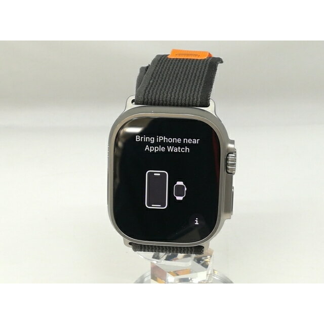 【中古】Apple Apple Watch Ultra 49mm Cellular チタニウムケース/ブラック/グレイトレイルループ S&M MQFW3J/A【札幌】保証期間1ヶ月【ランクA】