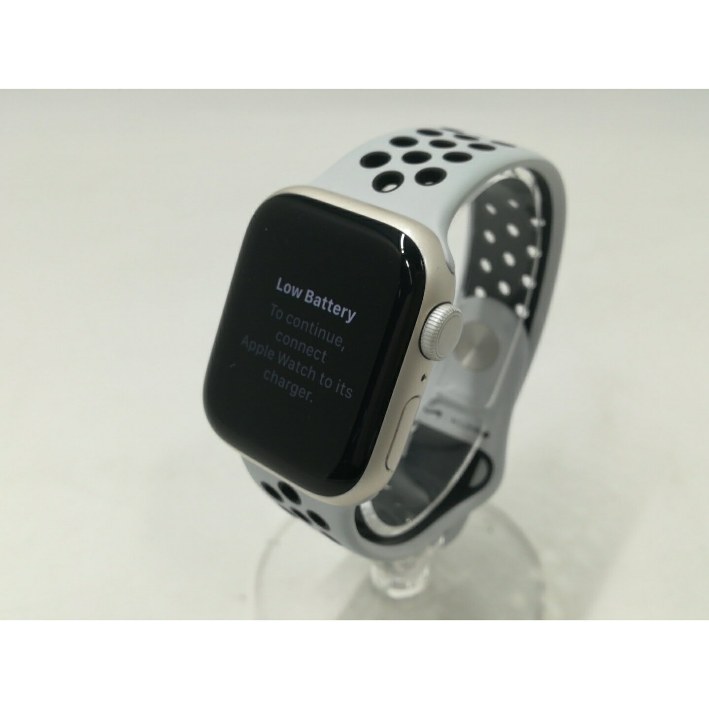 【中古】Apple Apple Watch Nike Series7 GPS 41mm スターライトアルミ/スポーツバンド ピュアプラチナム/ブラックNike【札幌】保証期間1ヶ月【ランクB】
