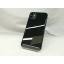 【中古】Apple au 【SIMロック解除済み】 iPhone 11 64GB ブラック MWLT2J/A【札幌】保証期間1週間【ランクC】