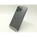 【中古】Apple SoftBank 【SIMフリー】 iPhone 13 Pro 128GB グラファイト MLUE3J/A【札幌】保証期間1週間【ランクC】
