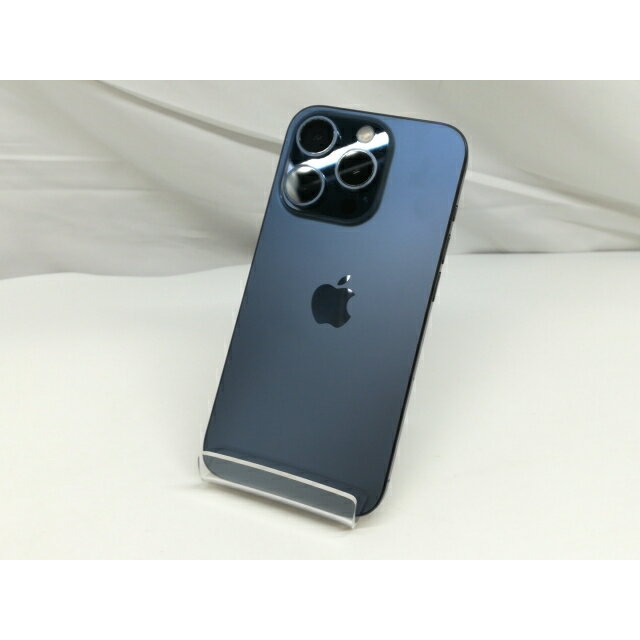 【中古】Apple 国内版 【SIMフリー】 iPhone 15 Pro 128GB ブルーチタニウム MTUA3J/A【札幌】保証期間1ヶ月【ランクA】