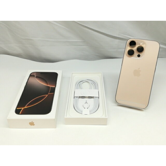 【中古】Apple SoftBank 【SIMフリー】 iPhone 16 Pro 256GB デザートチタニウム MYN23J/A【札幌】保証期間1ヶ月【ランクA】