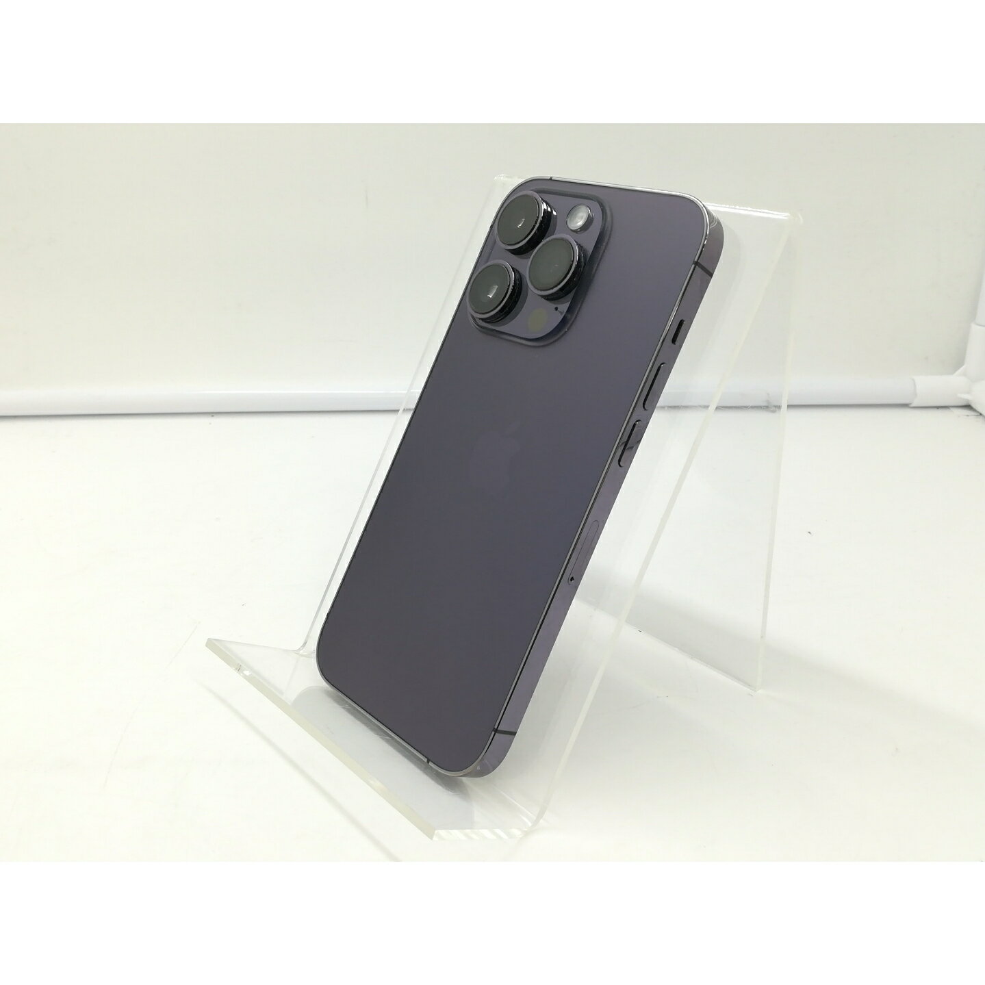 【中古】Apple docomo 【SIMフリー】 iPhone 14 Pro 128GB ディープパープル MQ0F3J/A【札幌】保証期間1週間【ランクB】