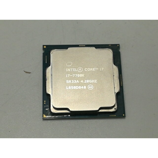 【中古】Intel Core i7-7700K 4.2GHz/TB:4.5GHz bulk LGA1151/4C/8T/L3 8M/HD630/TDP91W【札幌】保証期間1週間