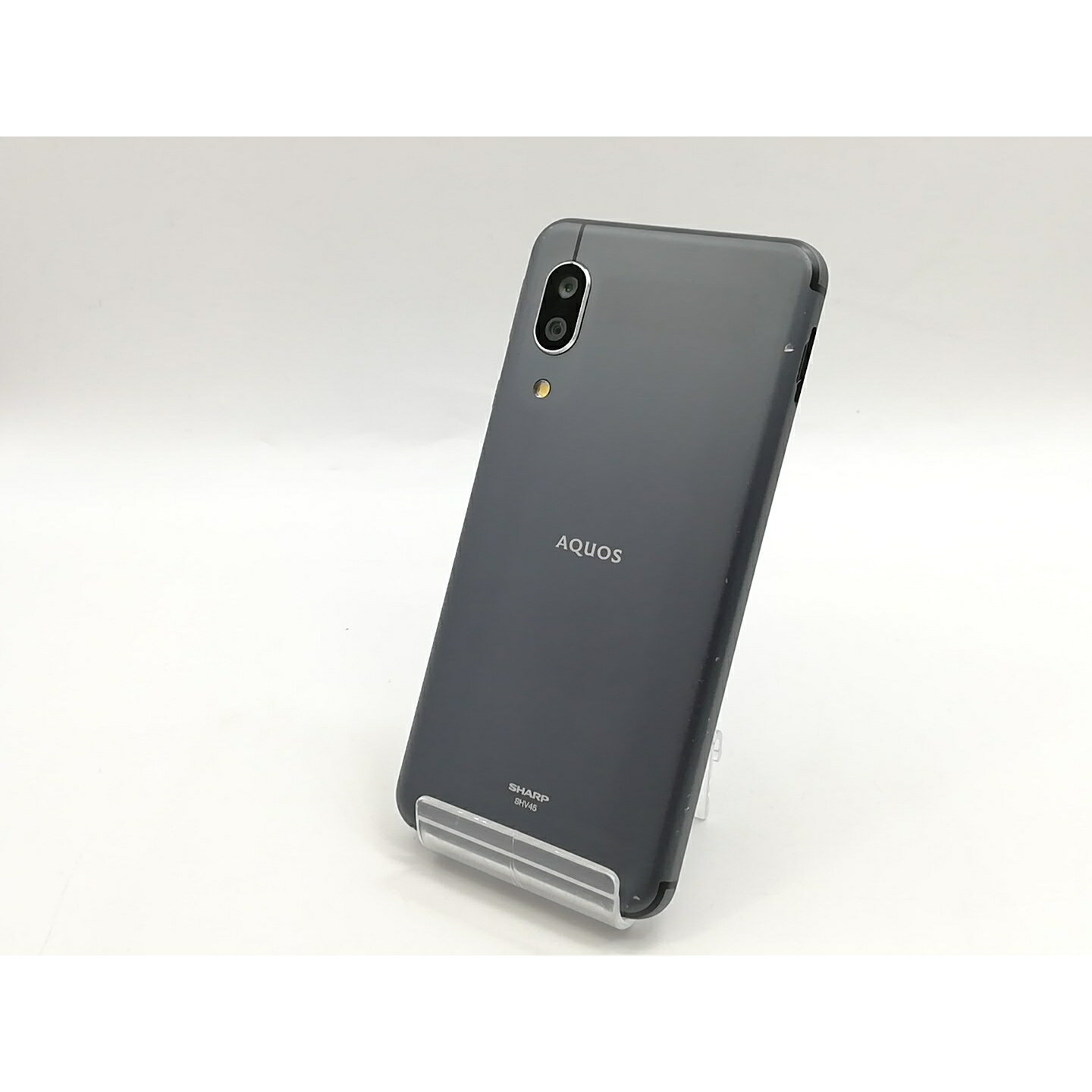 【中古】SHARP au 【SIMロック解除済み】 AQUOS sense3 ブラック 4GB 64GB SHV45【福岡筑紫】保証期間1週間【ランクC】