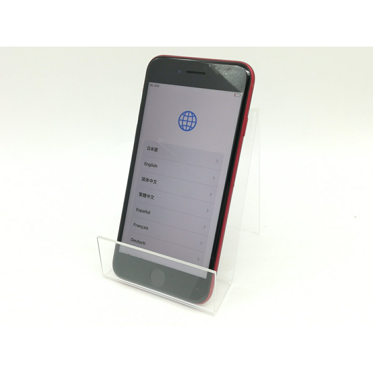 【中古】Apple SoftBank 【SIMフリー】 iPhone SE（第3世代） 128GB (PRODUCT)RED MMYH3J/A【福岡筑紫】保証期間1ヶ月【ランクA】